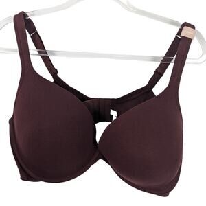 Cacique Boost Plunge Padded Underwire Bra Brown Red Color 44DDD